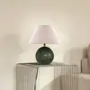 Image de Lampe de table Castello de Globen Lighting, vert/beige, hauteur 28 cm