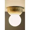 Image de Applique murale Globen Lighting Torrano, beige, Ø 13 cm, IP44