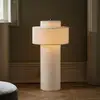 Image de Globen Lighting Lampe sur pied Noah, blanc, hauteur 88 cm, textile