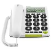 Image de Doro PhoneEasy 312cs téléphone Filaire simplifié Larges Touches contrastées, Fonction Mains-Libres et mémoires directes (Blanc)