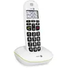 Image de Doro PhoneEasy 110 Téléphone sans Fil DECT pour Seniors avec Touches Grandes Parlantes et Audio Amplifié (Blanc X 1) [Version Française]