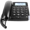 Image de Doro Magna 4000 Téléphone Fixe Amplifié +60dB sur Le combiné, avec Touches espacées, Grand écran (Noir) [Version Française]