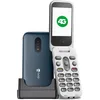 Image de Doro 2820 4G Téléphone Portable à Clapet Débloqué pour Seniors - Grandes Touches Parlantes - Caméra - Bluetooth - Touche d'Assistance - Téléphone Portable Basique sans Internet (Bleu/Blanc)