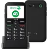 Image de Doro - Téléphone Leva E10 - Téléphone Portable pour Personnes âgées - Écran Horizontal 2,4", Touches Contraste élevé, Son Fort et Clair, HD Voice, Appareil Photo, Bouton sécurisé - Base de Charge