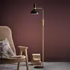 Image de Markslöjd Lampadaire Larry dimmable, noir-laiton