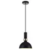 Image de SUSP LARRY NOIR/ACIER BRO 19 * 24 E27