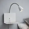 Image de Markslöjd Applique Logi avec tablette, blanche