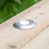 Image de Markslöjd Lampe encastrable LED Garden 24 Decklight, argent, éclairage vers le haut, 3 W