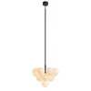 Image de Markslöjd Merlot Lampe de plafond suspendue pour salon ou chambre à coucher, 13 ampoules G9 20 W (non incluses) (noir/blanc)