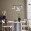 Image de Markslöjd Suspension Klint en métal blanc à quatre lampes
