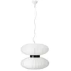 Image de Markslojd DABURU Plafonnier suspendu 2 lumières blanc, abat-jour textile