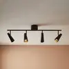 Image de Markslöjd Spot pour plafond Crest métal noir quatre lampes