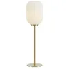 Image de Markslojd CAVA Cava Lampe de Table 1 Globe Lumière Laiton Brossé, Blanc
