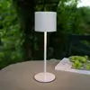 Image de Markslöjd Lampe à poser rechargeable Filo pour l'extérieur, blanche