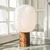 Image de Markslöjd Lampe à poser Skene, bois et verre, 44 cm