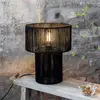 Image de Markslöjd Lampe à poser Soga, noir, jute, hauteur 40 cm