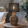 Image de Markslöjd Lampe de table Paglia, naturel/noir, rotin/jute, hauteur 58 cm