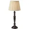 Image de Markslöjd Lampe de table Chocolat, hauteur 46 cm, beige/marron, métal/tissu