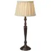 Image de Markslöjd Lampe de table Chocolat, hauteur 60 cm, beige/marron, métal/tissu