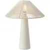 Image de Markslöjd Lampe à poser Favoro, crème, hauteur 50 cm, céramique, textile