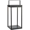 Image de Markslöjd Lanterne solaire à LED PURE, noire, USB, en métal, hauteur 42 cm