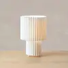 Image de Markslöjd Lampe à poser Catis, blanc, 32 cm de haut, textile, E27