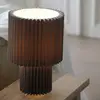 Image de Markslöjd Lampe à poser Catis, gris, 32 cm de haut, textile, E27