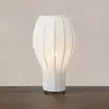 Image de Markslöjd Lampe de table Hikari, Ø 22 cm, blanc/noir, tissu/métal
