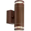 Image de Markslöjd Applique d'extérieur LED Luno, marron, à 2 lampes, IP65, à intensité variable