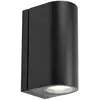 Image de Markslöjd Applique d'extérieur LED Alor, noire, à 2 lampes, IP65, à intensité variable