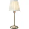 Image de Markslöjd Lampe à poser Anno, laiton vieilli/blanc, à intensité variable, station de
