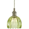 Image de Markslöjd Suspension Gota, laiton vieilli/vert, verre, Ø 13 cm, fiche