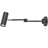 Image de Markslöjd Applique murale LED Arlo, noir, fiche, longueur 55 cm, à intensité variable