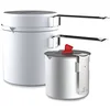 Image de Primus Série de casseroles Essential Trek Pot Unisexe pour Adulte Argenté 1,0 l + 0,6 l