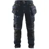 Image de Blaklader 19901141 Pantalon artisanal extensible X1900, Marine/Noir, taille D100