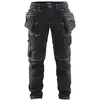 Image de Blaklader 19901141 Pantalon artisanal extensible X1900, Marine/Noir, taille D84