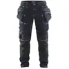 Image de Blaklader 19901141 Pantalon artisanal extensible X1900, Marine/Noir, taille D88
