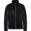 Image de Blakläder Veste Softshell Service Plus, Noir / rouge, Taille unisexe: M