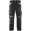 Image de Blaklader 155618609994C148 Pantalon de travail sans poches à clous Noir/gris Taille C148