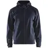 Image de Blaklader 33632526 SWEATSHIRT AVEC FERMETURE ÉCLAIR COMPLÈTE, Marine noire/Noir, taille S