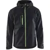 Image de Blaklader 49492517 VESTE SOFTSHELL PRO, Noir/vert, taille L