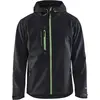 Image de Blaklader 49492517 VESTE SOFTSHELL PRO, Noir/vert, taille XL