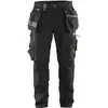 Image de Blaklader 15991343 Shorts d'artisan avec élastiques, Noir, taille C48