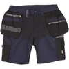 Image de Blaklader 15981343 Shorts d'artisan avec élastiques, Marine noire/Noir, taille C52
