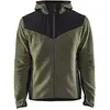 Image de BLÅKLÄDER Veste tricotée avec softshell Vert foncé/Noir - Blaklader