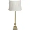 Image de PR Home Lampe de table Linné Sofia Plissé 66 cm blanc/or Lin