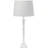 Image de PR Home Lampe de table Salong Sofia Lin, blanc 55 cm tissu/métal