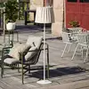 Image de PR Home Lampadaire d'extérieur Agnar, blanc/beige, 140 cm
