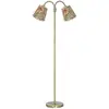 Image de PR Home Lampadaire Amy Cia Theo, multicolore/laiton, 150 cm, à 2 lampes