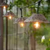 Image de PR Home Guirlande lumineuse d'extérieur Lisen, aspect rotin, à 5 lampes